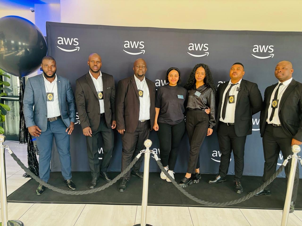 KM VIP Protection officers deployed at AWS corporate launch event, Johannesburg